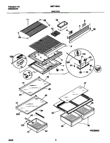 04 - Shelves parts for Frigidaire Refrigerator MRT18NRJD0 from AppliancePartsPros.com