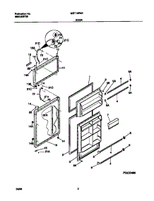 02 - Door parts for Frigidaire Refrigerator MRT18PNEW2 from AppliancePartsPros.com