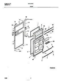 02 - Door parts for Frigidaire Refrigerator MRT18TRCD2 from AppliancePartsPros.com