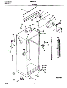 03 - Cabinet parts for Frigidaire Refrigerator MRT18TRFD3 from AppliancePartsPros.com