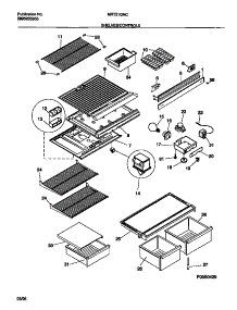 04 - Shelves / Controls parts for Frigidaire Refrigerator MRT21GNCZ0 from AppliancePartsPros.com