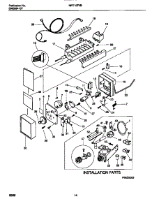 06 - Ice Maker Components & Installation parts for Frigidaire Refrigerator MRT19TNBD2 from AppliancePartsPros.com