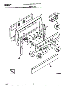 02 - Backguard parts for Frigidaire Range MEF352SEDB from AppliancePartsPros.com
