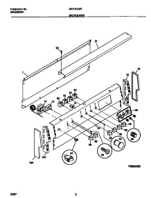02 - Backguard parts for Frigidaire Range MEF402WFW1 from AppliancePartsPros.com