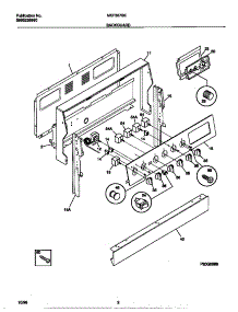 02 - Backguard parts for Frigidaire Range MEF357BEWB from AppliancePartsPros.com