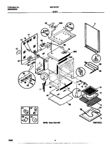 03 - Body parts for Frigidaire Range MEF357BEWB from AppliancePartsPros.com