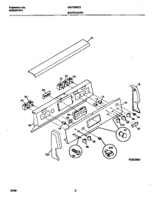 02 - Backguard parts for Frigidaire Range MEF368CGS1 from AppliancePartsPros.com
