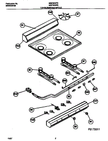 02 - Top / Burner / Manifold parts for Frigidaire Range MGF200PBWB from AppliancePartsPros.com