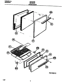03 - Door / Drawer parts for Frigidaire Range MGF200PBWB from AppliancePartsPros.com