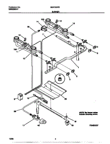 03 - Burner parts for Frigidaire Range MGF300PBWE from AppliancePartsPros.com