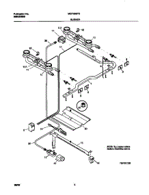 03 - Burner parts for Frigidaire Range MGF303PGDA from AppliancePartsPros.com