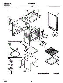 04 - Body parts for Frigidaire Range MGF316WFSA from AppliancePartsPros.com