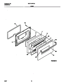06 - Door parts for Frigidaire Range MGF316WFSA from AppliancePartsPros.com