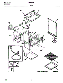 04 - Body parts for Frigidaire Range MGF300PBWG from AppliancePartsPros.com