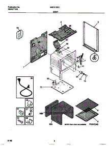 04 - Body parts for Frigidaire Range MGF313SCDB from AppliancePartsPros.com