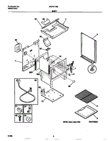 04 - Body parts for Frigidaire Range MGF311SBDC from AppliancePartsPros.com