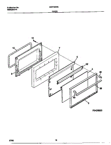 06 - Door parts for Frigidaire Range MGF333SEDC from AppliancePartsPros.com