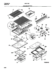 04 - Shelves / Controls parts for Frigidaire Refrigerator MRT21TNBZ2 from AppliancePartsPros.com