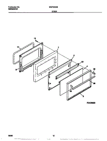 07 - Door parts for Frigidaire Range MGF333SEWA from AppliancePartsPros.com