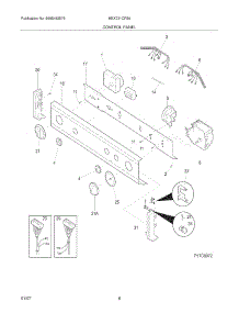 07 - Control Panel parts for Frigidaire Washer Dryer Combo MEX731CFS0 from AppliancePartsPros.com