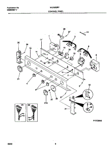 04 - Control Panel parts for Frigidaire Washer Dryer Combo MLSE62RFD1 from AppliancePartsPros.com