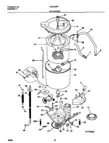 06 - Motor / Tub parts for Frigidaire Washer Dryer Combo MLSE62RFD1 from AppliancePartsPros.com