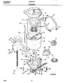 06 - Motor / Tub parts for Frigidaire Washer Dryer Combo MLXE42RBW3 from AppliancePartsPros.com
