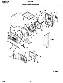 02 - Upper Cabinet / Drum / Heater parts for Frigidaire Washer Dryer Combo MLXE42RBW2 from AppliancePartsPros.com