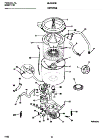 06 - Motor / Tub parts for Frigidaire Washer Dryer Combo MLXE42RBW2 from AppliancePartsPros.com