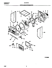 02 - Upper Cabinet / Drum / Heater parts for Frigidaire Washer Dryer Combo MLXG42REW1 from AppliancePartsPros.com