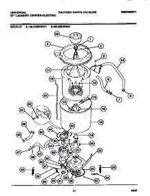 06 - Washer - Tubs, Hoses, Motor parts for Frigidaire Washer Dryer Combo MLXE62RBD1 from AppliancePartsPros.com
