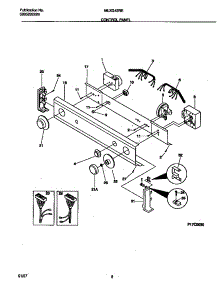 04 - Control Panel parts for Frigidaire Washer Dryer Combo MLXG42REW1 from AppliancePartsPros.com