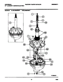 07 - Transmission parts for Frigidaire Washer Dryer Combo MLXE62RBD1 from AppliancePartsPros.com