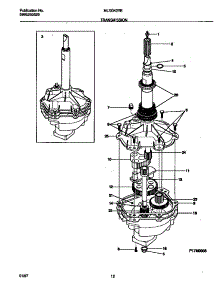 07 - Transmission parts for Frigidaire Washer Dryer Combo MLXG42REW1 from AppliancePartsPros.com