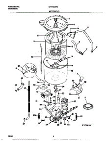 03 - Motor / Tub parts for Frigidaire Washer MWX223RED0 from AppliancePartsPros.com