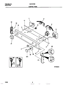 04 - Control Panel parts for Frigidaire Washer Dryer Combo MLXG42RBD3 from AppliancePartsPros.com