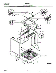 05 - Lower Cabinet / Top parts for Frigidaire Washer Dryer Combo MLXE62REW2 from AppliancePartsPros.com
