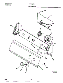 05 - Control Panel parts for Frigidaire Washer MWX121RBD3 from AppliancePartsPros.com