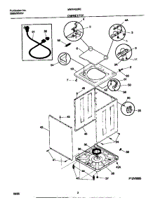 02 - Cabinet / Top parts for Frigidaire Washer MWX433REW0 from AppliancePartsPros.com