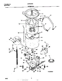 03 - Motor / Tub parts for Frigidaire Washer MWX433REW0 from AppliancePartsPros.com