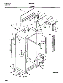 03 - Cabinet parts for Frigidaire Refrigerator MRT21GNGD0 from AppliancePartsPros.com