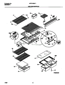 04 - Shelves / Controls parts for Frigidaire Refrigerator MRT21GNEW1 from AppliancePartsPros.com