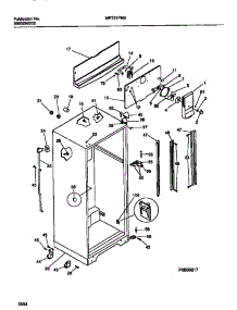 03 - Cabinet W /  Fan Assembly parts for Frigidaire Refrigerator MRT21PNBW2 from AppliancePartsPros.com