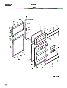 02 - Door parts for Frigidaire Refrigerator MRT21TNBD2 from AppliancePartsPros.com