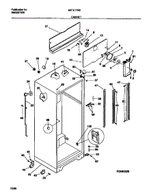 03 - Cabinet parts for Frigidaire Refrigerator MRT21TNBD2 from AppliancePartsPros.com