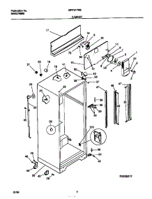 03 - Cabinet parts for Frigidaire Refrigerator MRT21PNBW3 from AppliancePartsPros.com