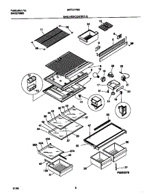 04 - Shelves / Controls parts for Frigidaire Refrigerator MRT21PNBW3 from AppliancePartsPros.com
