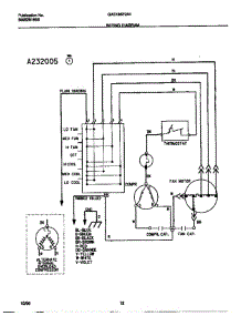 Universal / Multiflex (Frigidaire) Gibson Room Air Conditioner - 5995291605 Wiring Diagram parts for Frigidaire Air Conditioner GAS185FSA1 from AppliancePartsPros.com