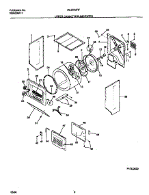 02 - Upper Cabinet / Drum / Heater parts for Frigidaire Washer Dryer Combo MLSE62RFW1 from AppliancePartsPros.com