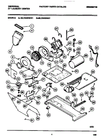 03 - Dryer-Motor, Blower, Belt parts for Frigidaire Washer Dryer Combo MLXG42RBD1 from AppliancePartsPros.com